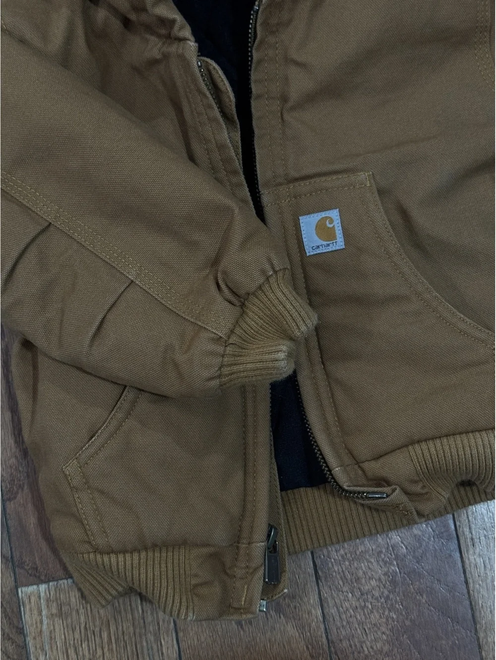 Carhartt Toddler Brown Hooded Jacket Size 18M